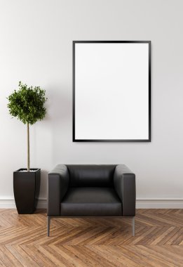 Boş resim çerçevesi arka plan sahte