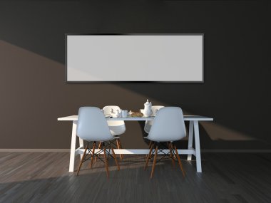 Boş resim çerçevesi arka plan kadar sahte