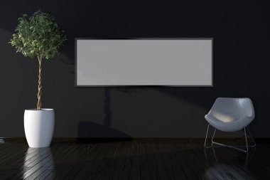 Boş resim çerçevesi arka plan kadar sahte