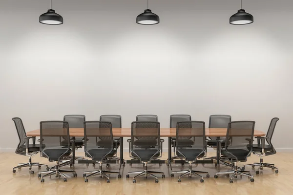 An empty meeting room and conference table — Stock Photo, Image