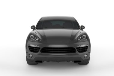 Beyaz arka plan, 3d resimde siyah Suv