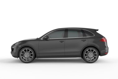 Beyaz arka plan, 3d resimde siyah Suv