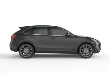 Beyaz arka plan, 3d resimde siyah Suv