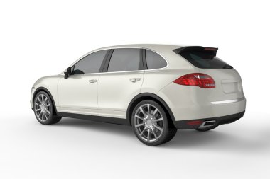 Beyaz arka plan, 3d çizim üzerinde beyaz Suv