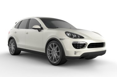 Beyaz arka plan, 3d çizim üzerinde beyaz Suv