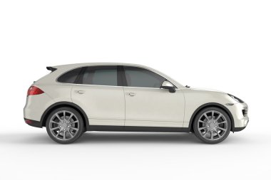 Beyaz arka plan, 3d çizim üzerinde beyaz Suv