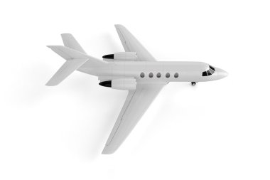 Küçük özel uçağı - Mockup 3d çizim