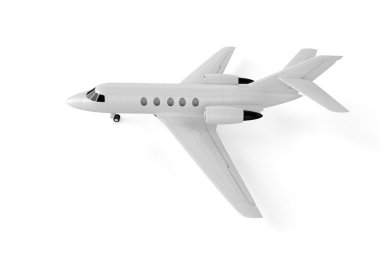 Küçük özel uçağı - Mockup 3d çizim