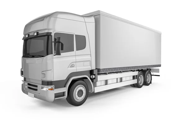 Fondo de camión grande - maqueta en blanco para la marca de diseño — Foto de Stock