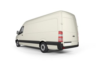 Büyük teslimat Van Mockup, sunu için Düzen