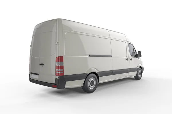 Big Delivery Van Mockup, layout for presentation — Stock Photo, Image