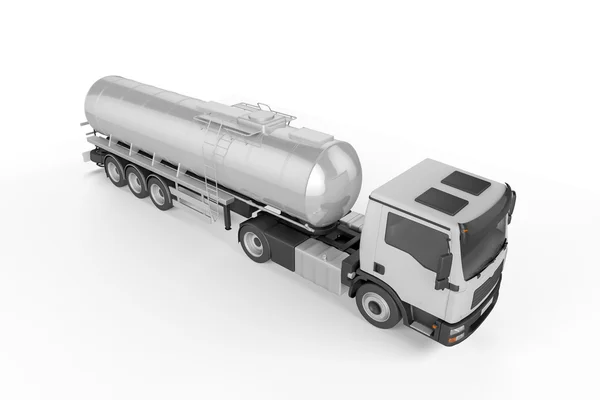 Big Tanker Truck isolated on white background — Stock Photo, Image