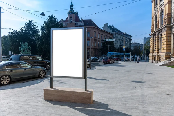 Cartaz de luz da cidade em branco — Fotografia de Stock