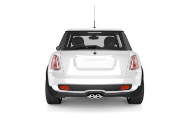 Mini sport car on white background clipart