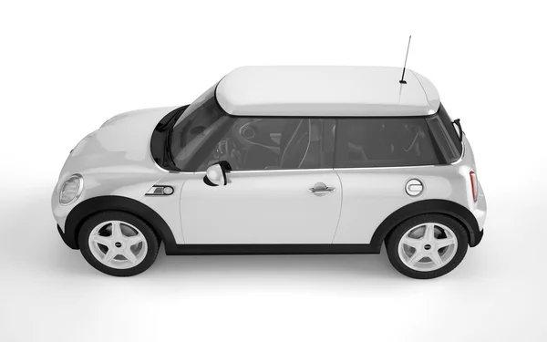 Mini auto sportiva su sfondo bianco — Foto Stock