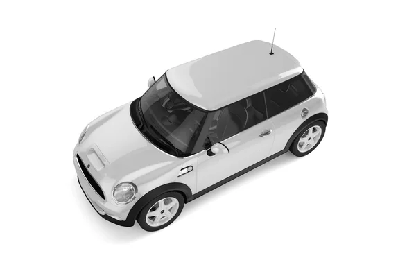 Beyaz arka plan üzerinde Mini spor araba — Stok fotoğraf