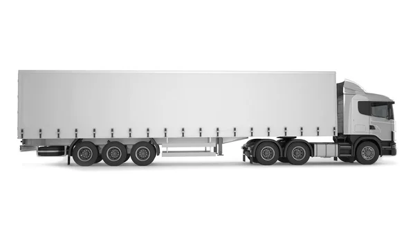 Big Cargo Truck su sfondo bianco — Foto Stock