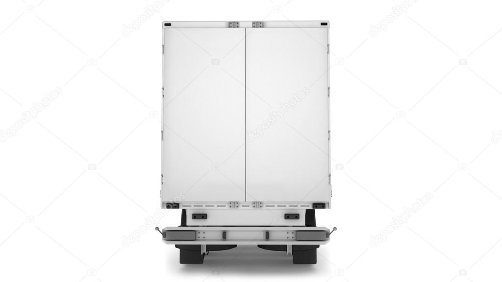 Big Cargo Truck on white background
