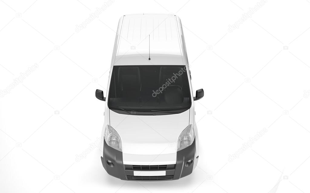 Pickup car on white background mock up
