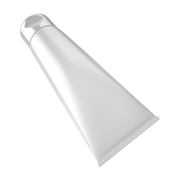 Тюбик с зубной пастой для косметического пакета
