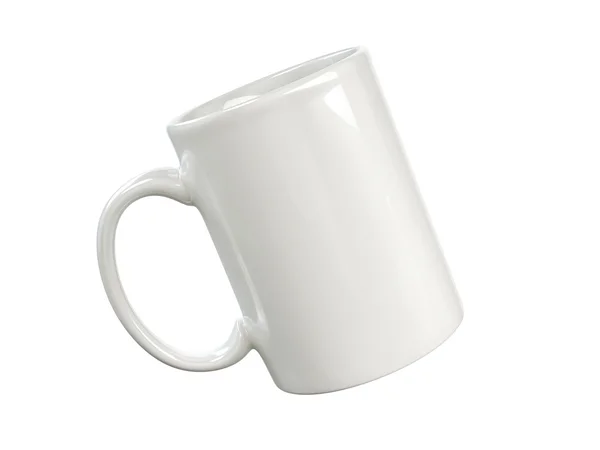 マグカップ白い背景のモックアップ — ストック写真
