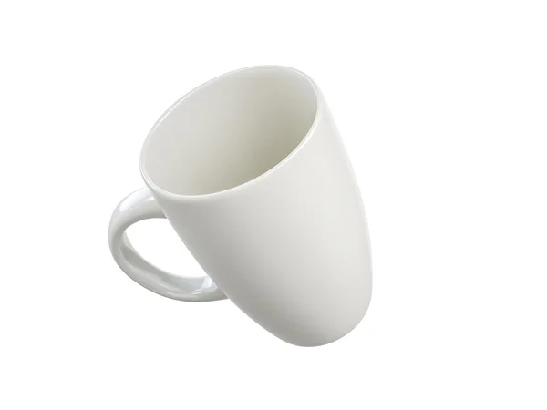 Tazza modello su su sfondo bianco — Foto Stock