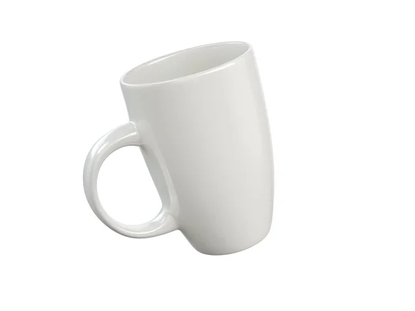 Taza burlarse de fondo blanco —  Fotos de Stock