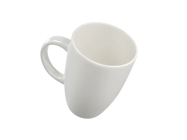 Caneca mock até no branco fundo — Fotografia de Stock