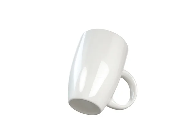 Taza burlarse de fondo blanco — Foto de Stock