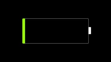 Animasyonlu şarj pil, düz tasarım