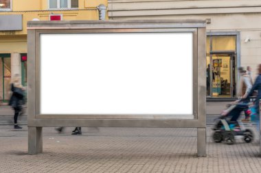 Boş billboard afiş arka plan - alay etmek yukarıya