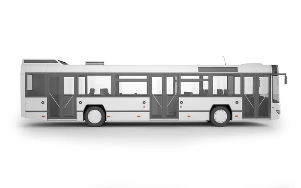 Autobus makieta na białym tle, ilustracja 3d — Zdjęcie stockowe