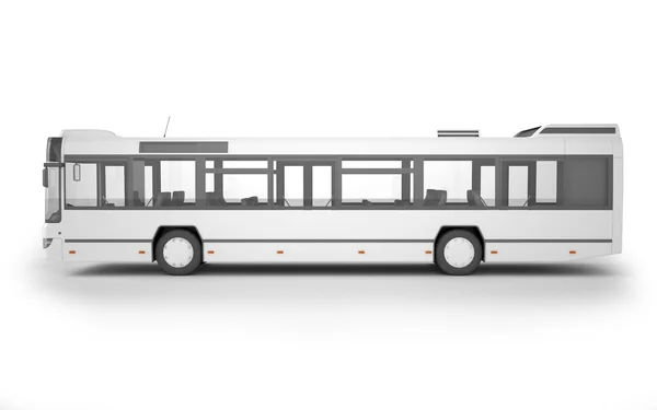 Bus mock up on white background, 3D illustration — Stock Photo, Image