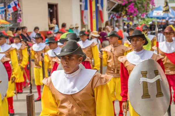 November parade in La Villa in Panama — Stock Photo, Image
