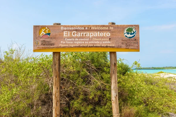 El Garrapatero beach on Santa Cruz island in Galapagos. — Stock Photo, Image