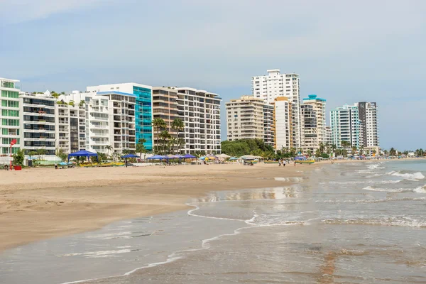 Playa de Chipipe w Salinas, Ekwador — Zdjęcie stockowe