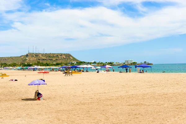 Playa de Chipipe in Salinas Ecuador., — Stock Photo, Image