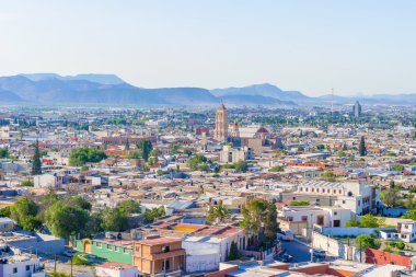 Panorama of the city of Saltillo in Mexico. clipart
