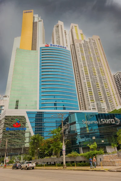 Wolkenkrabbers in Panama city, Panama. — Stockfoto