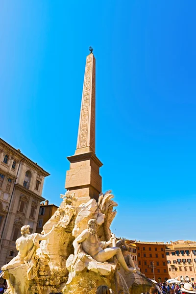 Fountain dei Fiumi in Rome, Italy — Stock Photo, Image