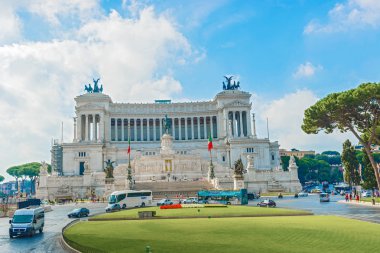 Roma, İtalya 'daki Piazza Venezia