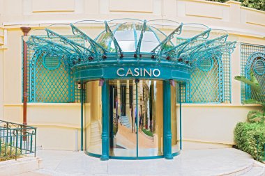 Doors to casino in Monte Carlo clipart