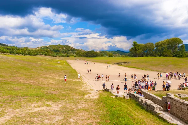 Ancient Olympic games stadium in Olympia, Greece — Stock Photo, Image