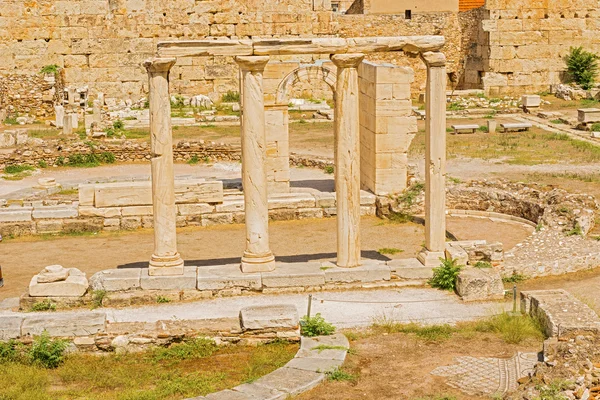 Biblioteca Adriana ad Atene, Grecia — Foto Stock