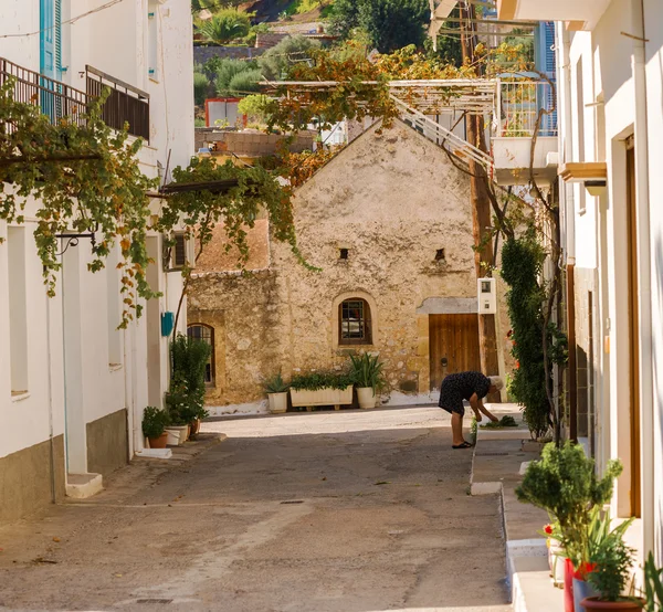 Cidade de Kritsa em Creta, Grecia — Fotografia de Stock