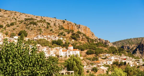 Town of Kritsa in Crete, Greece. — Stock Photo, Image