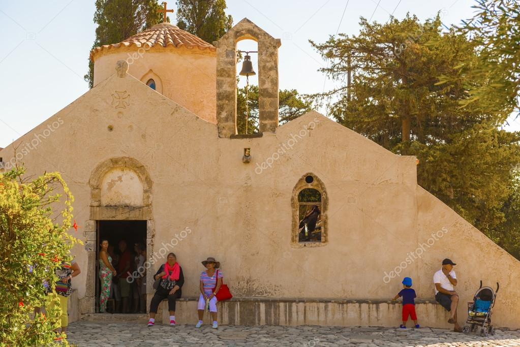 Iglesia Panagia Kera en Kritsa en Creta — Foto editorial de stock
