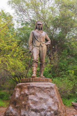 David Livingstone heykel Victoria Falls, Zimbabve