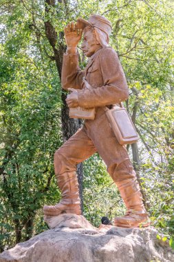 David Livingstone heykel Victoria Falls, Zambiya
