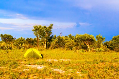 Kasane Botswana'da zemin kampı